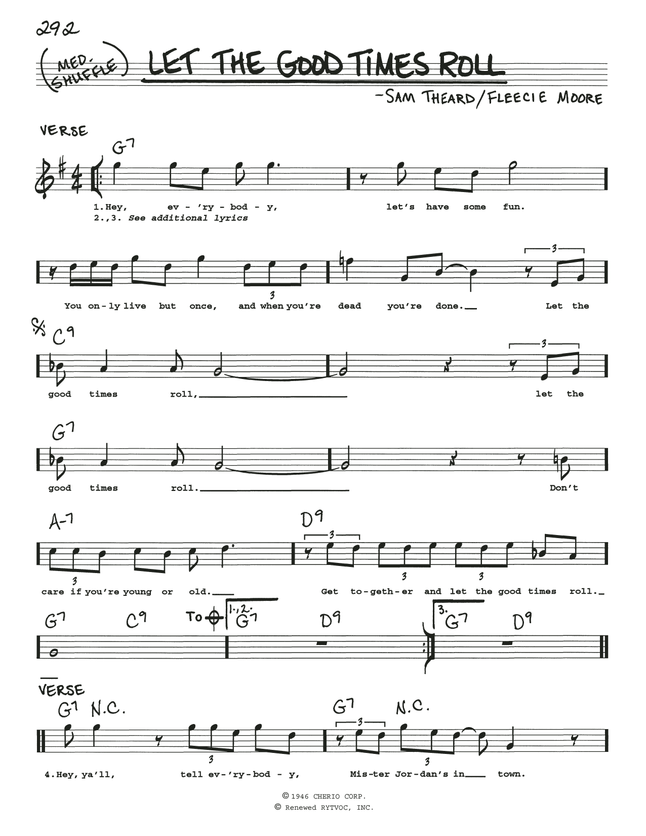 Download B.B. King Let The Good Times Roll Sheet Music