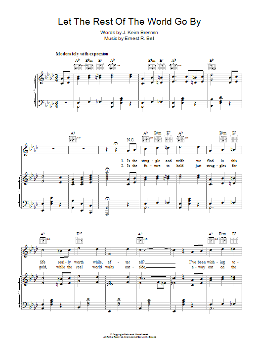 Download Ringo Starr Let The Rest Of The World Go By Sheet Music