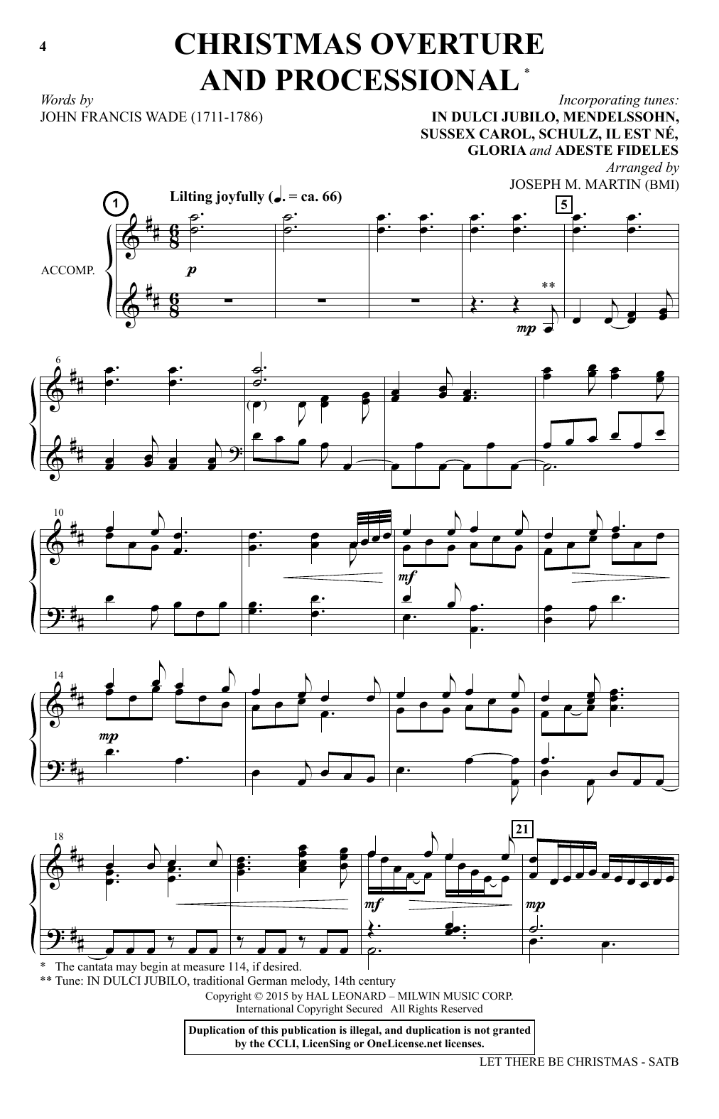 Download Joseph M. Martin Let There Be Christmas Sheet Music