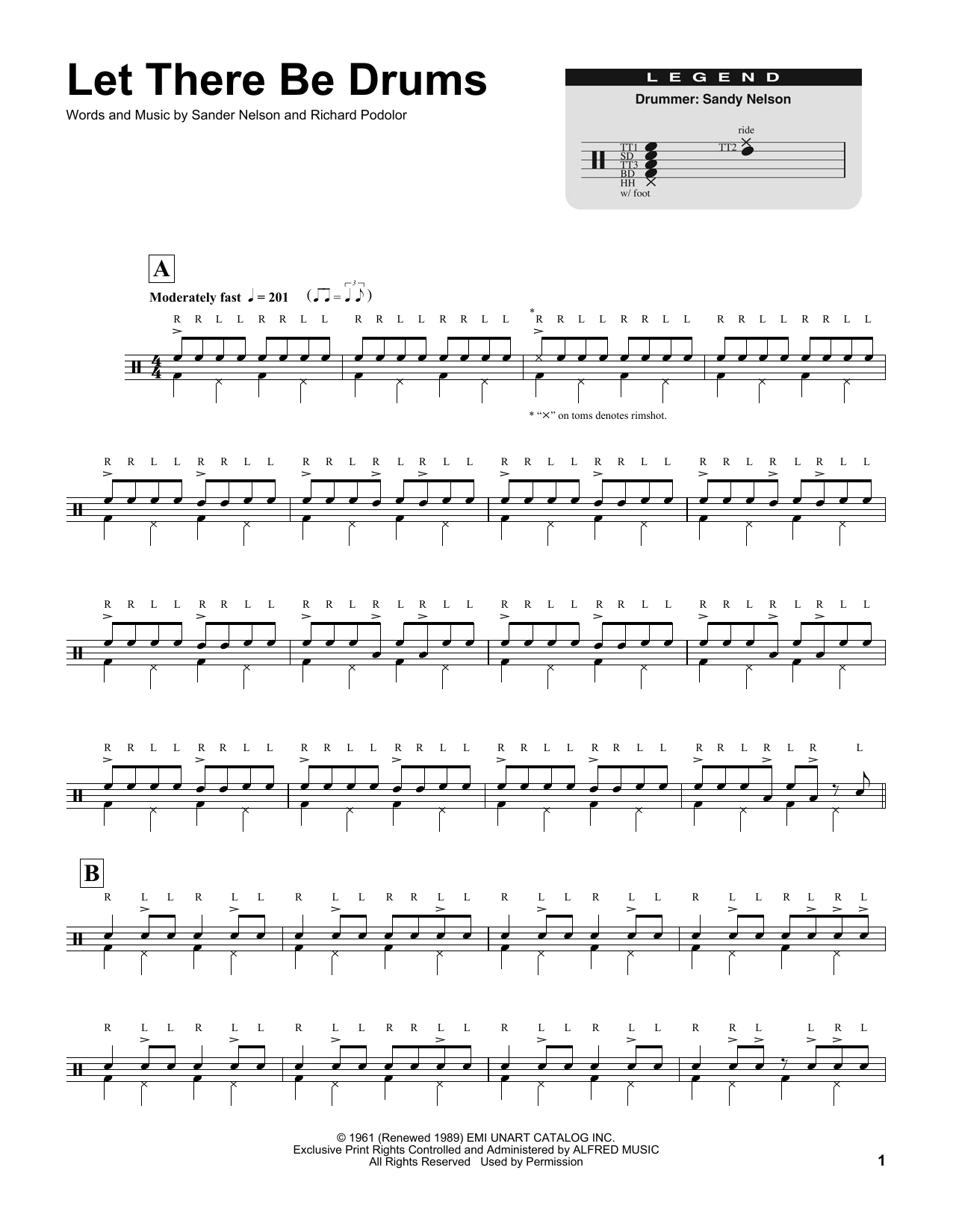 Download Sander Nelson Let There Be Drums Sheet Music