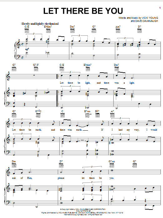 Download The Five Keys Let There Be You Sheet Music