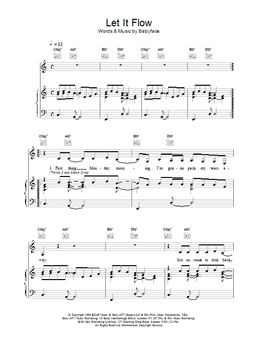 Ash Let It Flow sheet music notes printable PDF score
