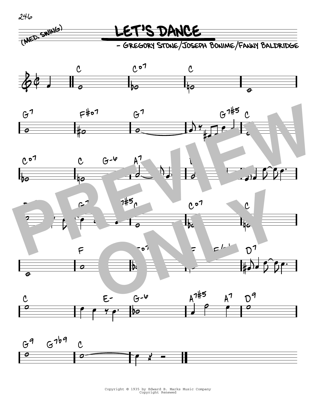 Download Benny Goodman & His Orchestra Let's Dance Sheet Music