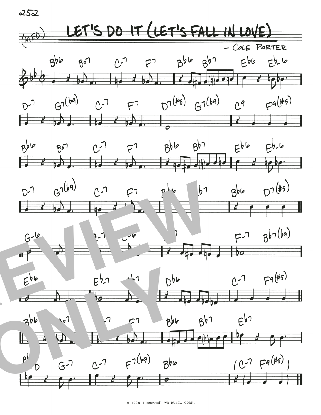 Download Cole Porter Let's Do It (Let's Fall In Love) Sheet Music