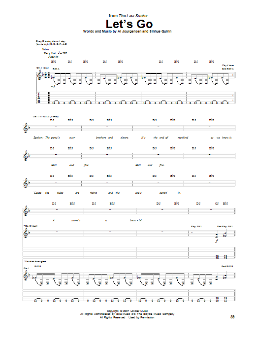 Download Ministry Let's Go Sheet Music
