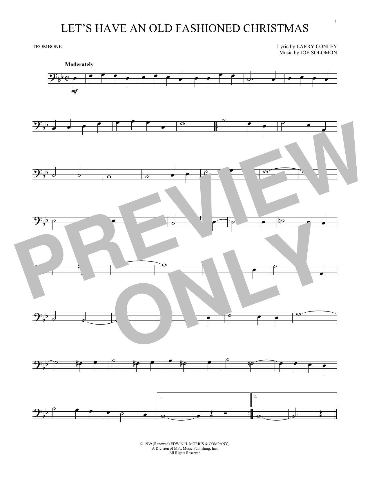 Download Joe Solomon Let's Have An Old Fashioned Christmas Sheet Music