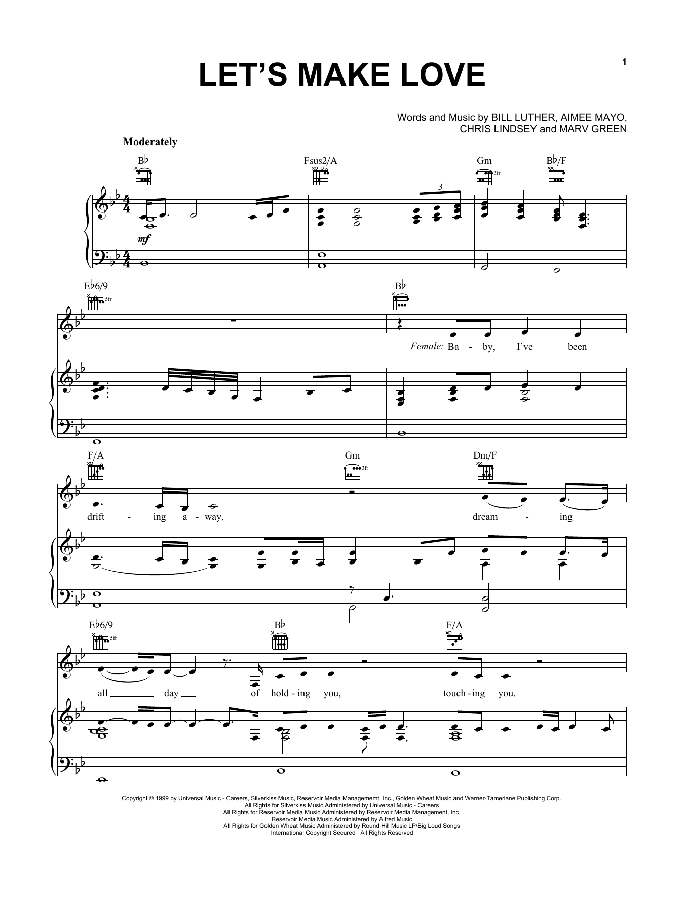 Download Faith Hill with Tim McGraw Let's Make Love Sheet Music