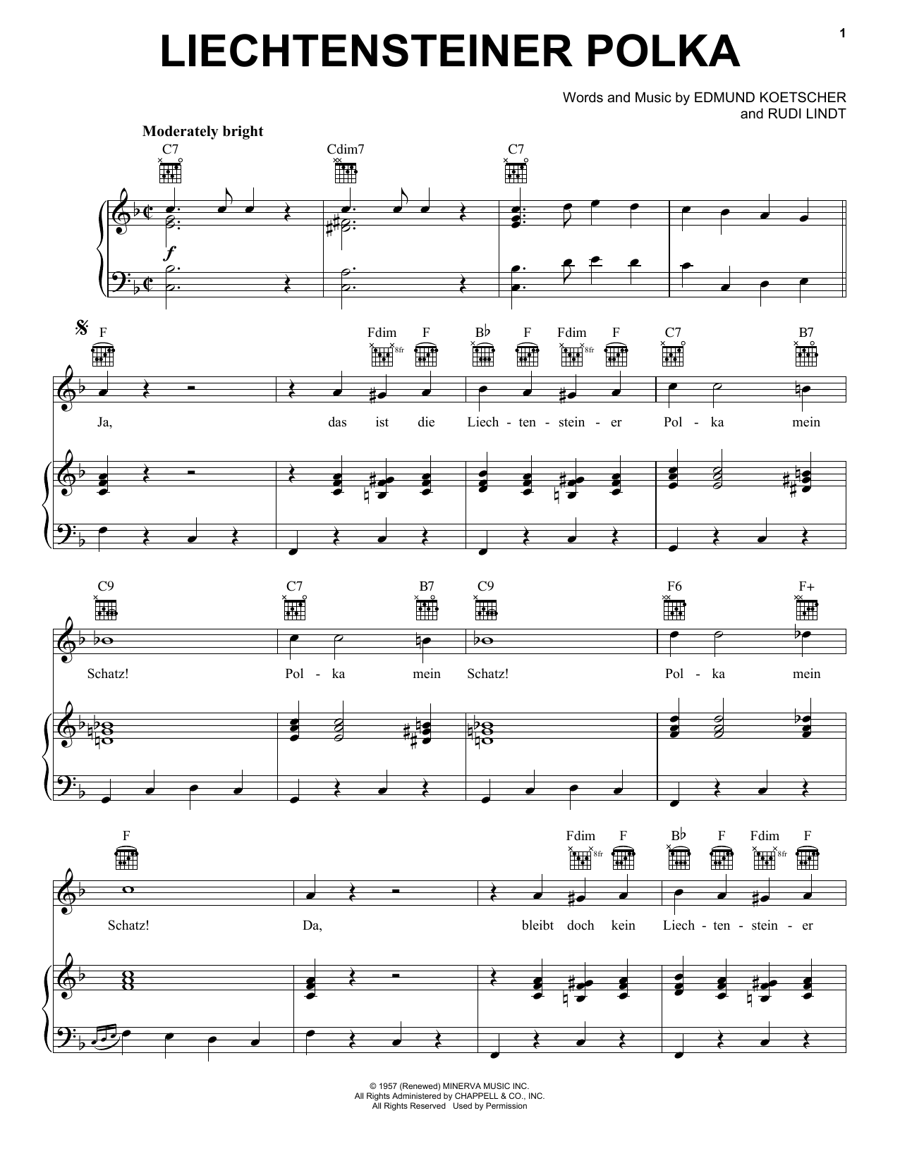 Download Edmund Koetscher Liechtensteiner Polka Sheet Music