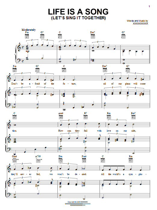 Download Joe Young Life Is A Song (Let's Sing It Together) Sheet Music