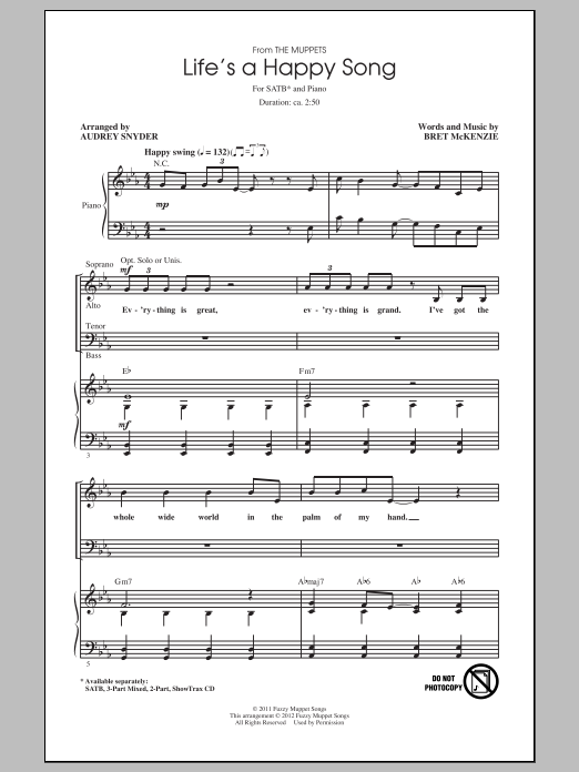 Download Audrey Snyder Life's A Happy Song Sheet Music