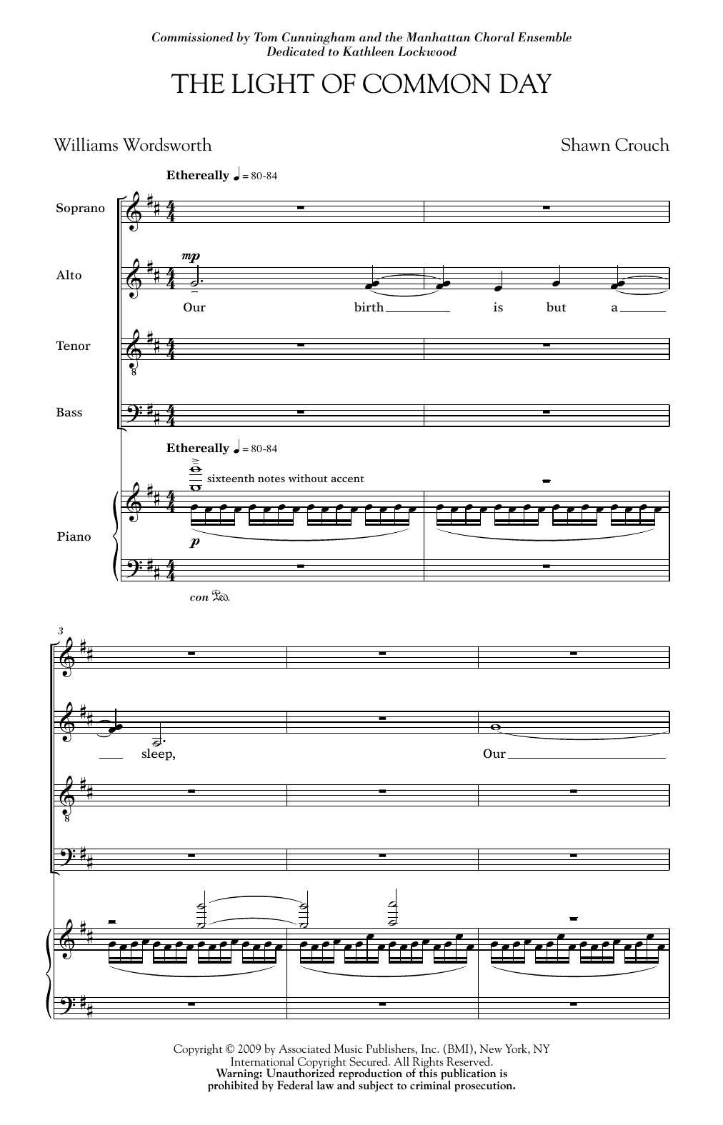 Download Shawn Crouch Light Of Common Day Sheet Music
