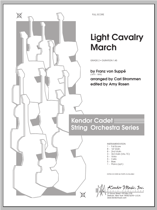 Download Strommen Light Cavalry March - Full Score Sheet Music
