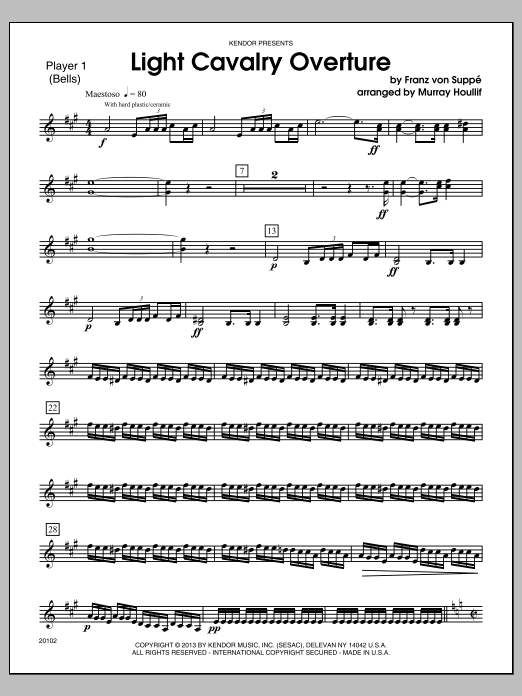 Download Houllif Light Cavalry Overture - Percussion 1 Sheet Music