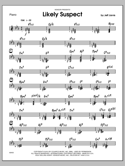 Download Jarvis Likely Suspect - Drums Sheet Music