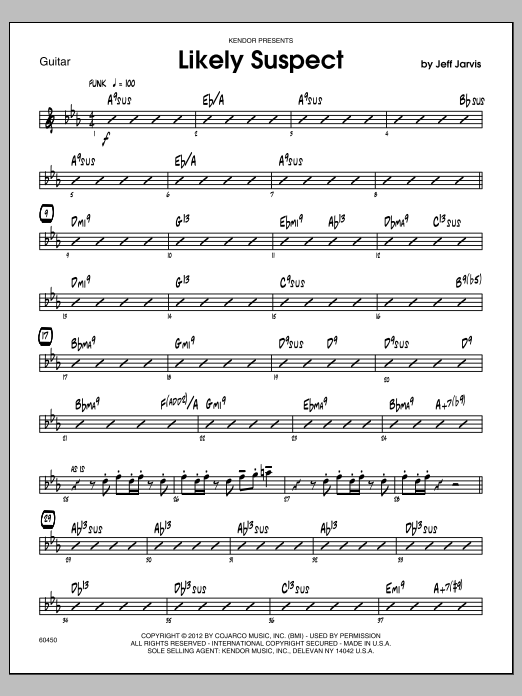 Download Jarvis Likely Suspect - Guitar Sheet Music