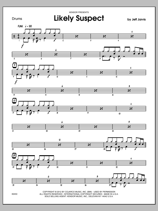 Download Jarvis Likely Suspect - Piano Sheet Music