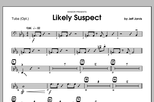 Download Jarvis Likely Suspect - Tuba Sheet Music