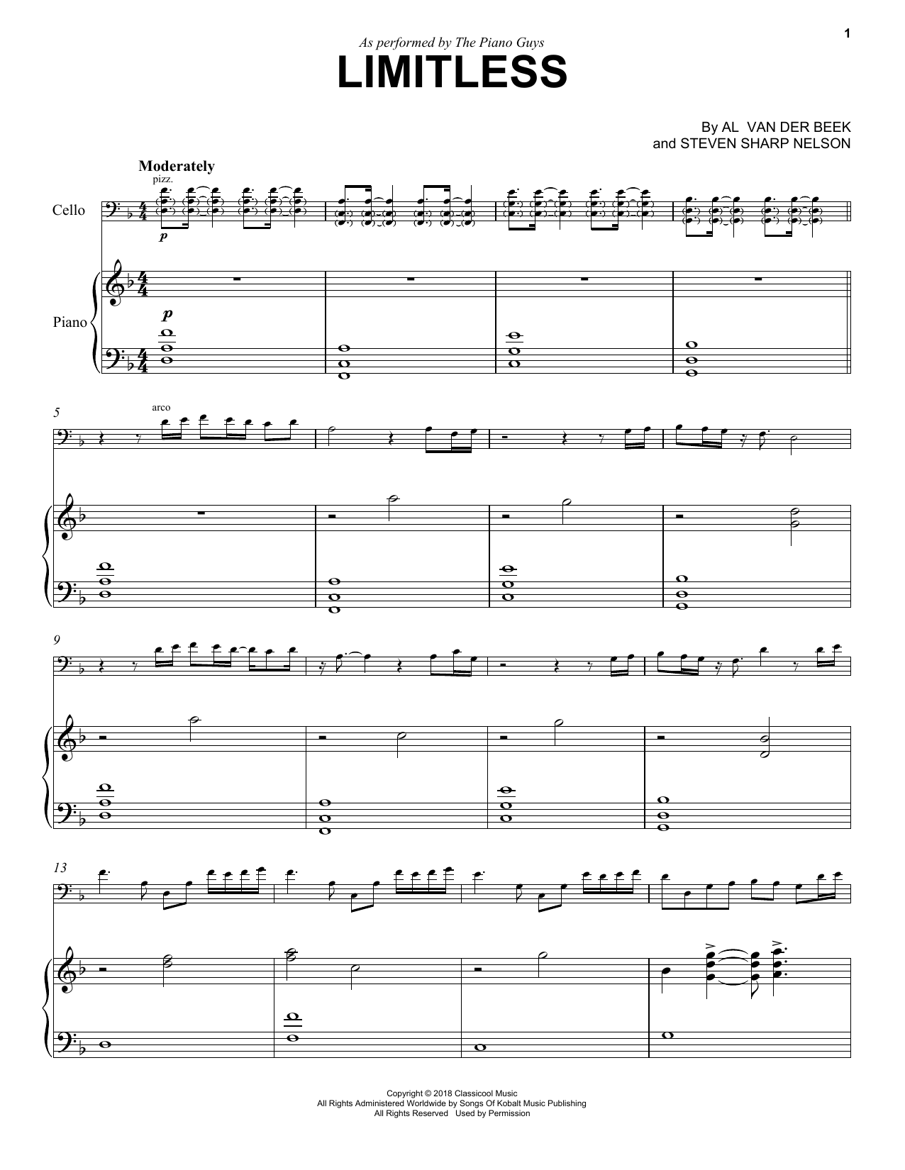 Download The Piano Guys Limitless Sheet Music