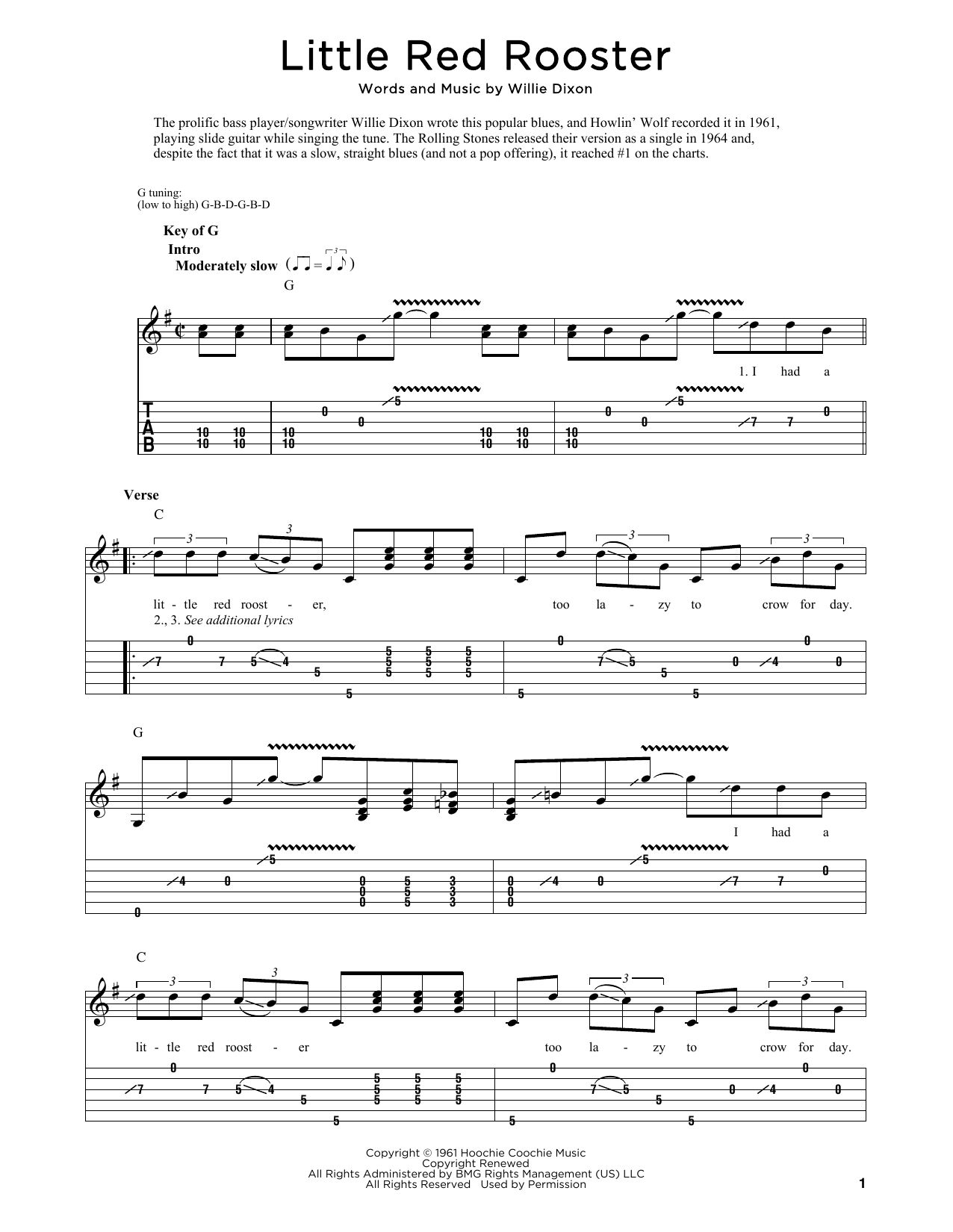 Download The Rolling Stones Little Red Rooster (arr. Fred Sokolow) Sheet Music