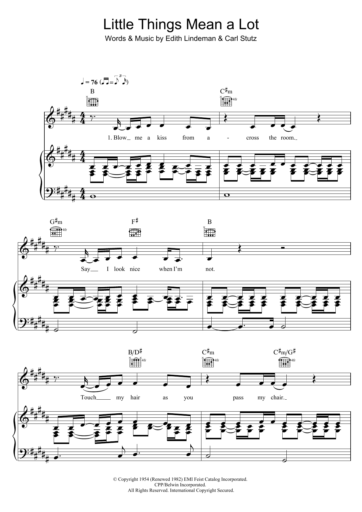 Download Little Shoes Big Voice Little Things Mean A Lot Sheet Music