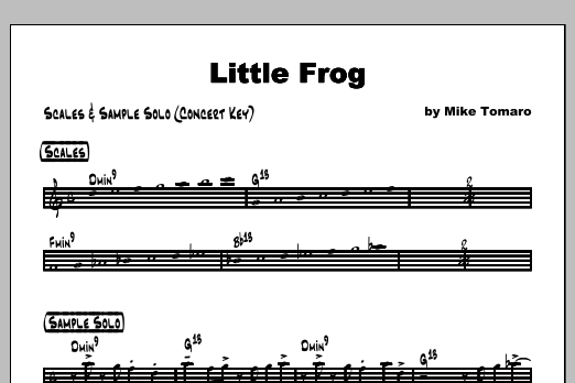 Download Tomaro Little Frog - Featured Part Sheet Music