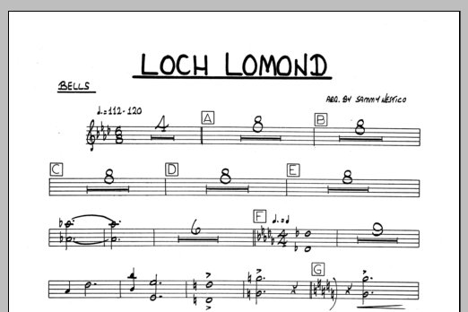 Download Sammy Nestico Loch Lomond - Bells Sheet Music