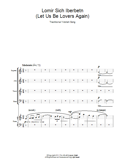 Download Traditional Lomir Sich Iberbetn (Let Us Be Lovers A Sheet Music