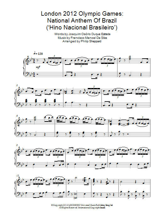 Download Philip Sheppard London 2012 Olympic Games: National Ant Sheet Music