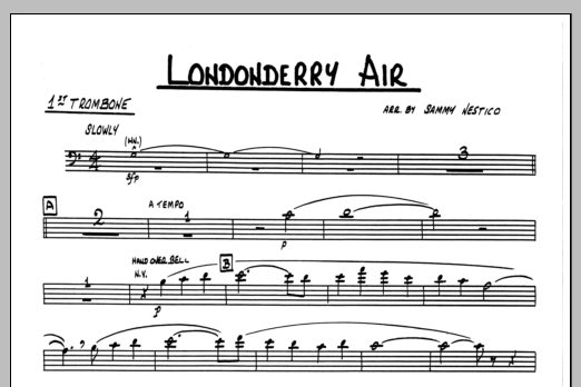 Download Sammy Nestico Londonderry Air - 1st Trombone Sheet Music