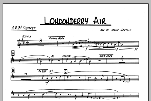 Download Sammy Nestico Londonderry Air - 2nd Bb Trumpet Sheet Music