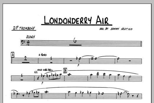 Download Sammy Nestico Londonderry Air - 2nd Trombone Sheet Music
