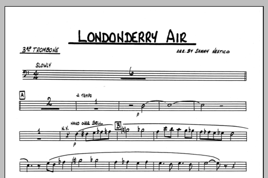Download Sammy Nestico Londonderry Air - 3rd Trombone Sheet Music