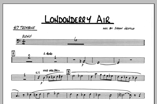 Download Sammy Nestico Londonderry Air - 4th Trombone Sheet Music