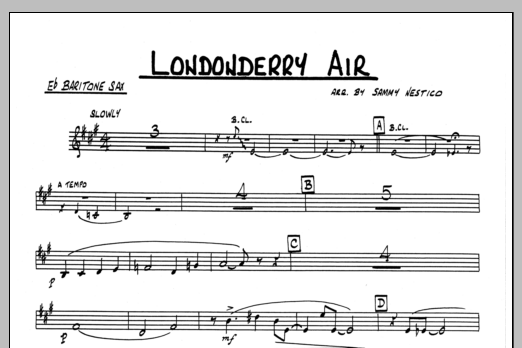 Download Sammy Nestico Londonderry Air - Baritone Sax Sheet Music