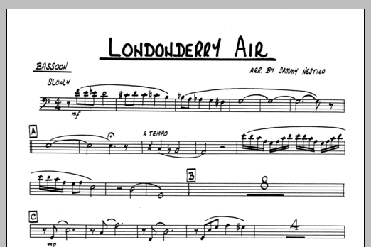 Download Sammy Nestico Londonderry Air - Bassoon Sheet Music