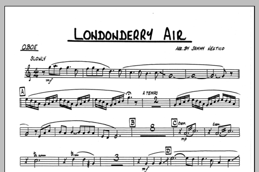 Download Sammy Nestico Londonderry Air - Oboe Sheet Music