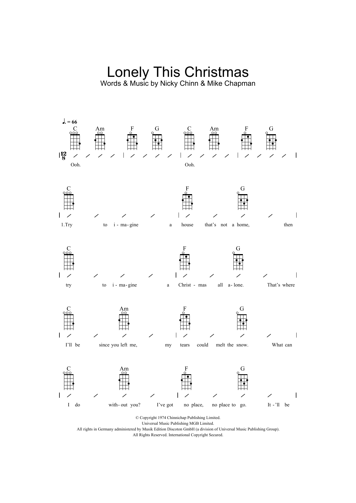 Download Elvis Presley Lonely This Christmas Sheet Music