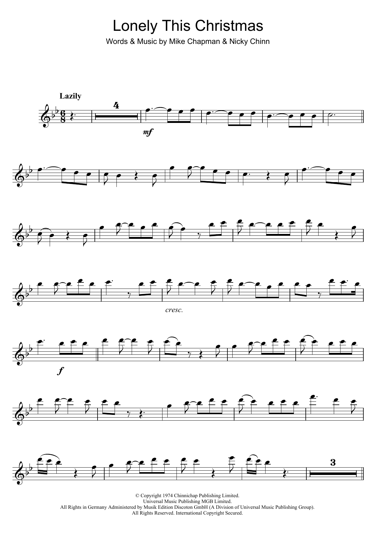 Download Mud Lonely This Christmas Sheet Music