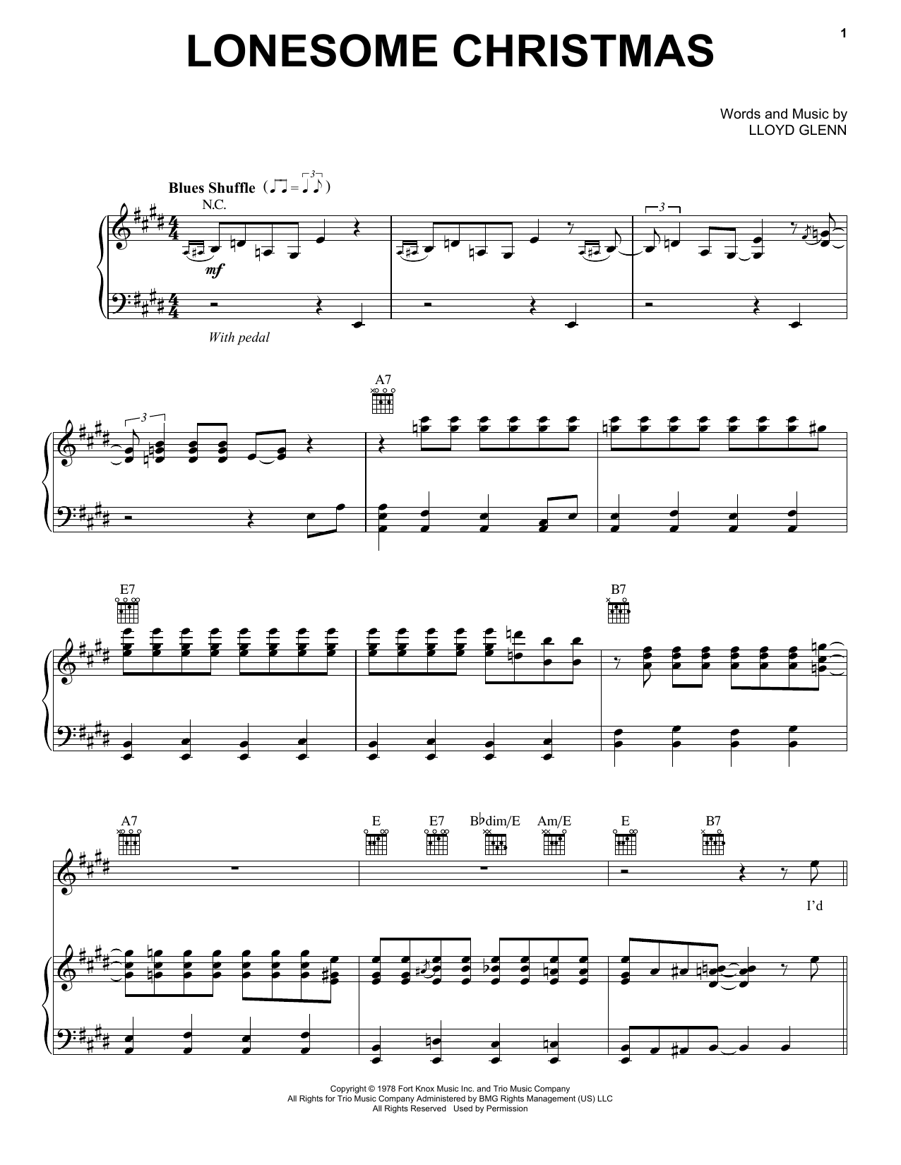 Download Eric Clapton Lonesome Christmas Sheet Music