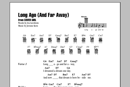 Download Ira Gershwin Long Ago (And Far Away) Sheet Music