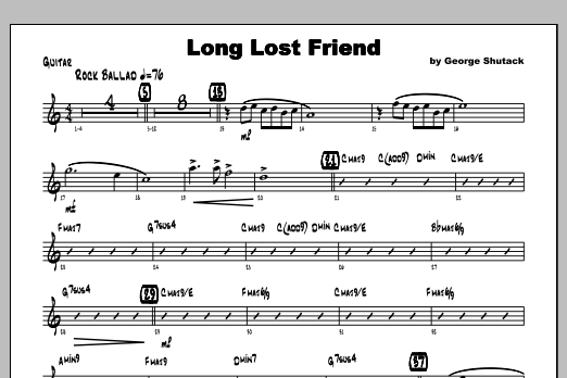 Download Shutack Long Lost Friend - Guitar Sheet Music