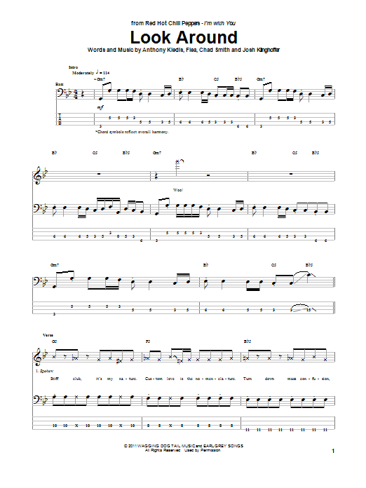 Download Red Hot Chili Peppers Look Around Sheet Music