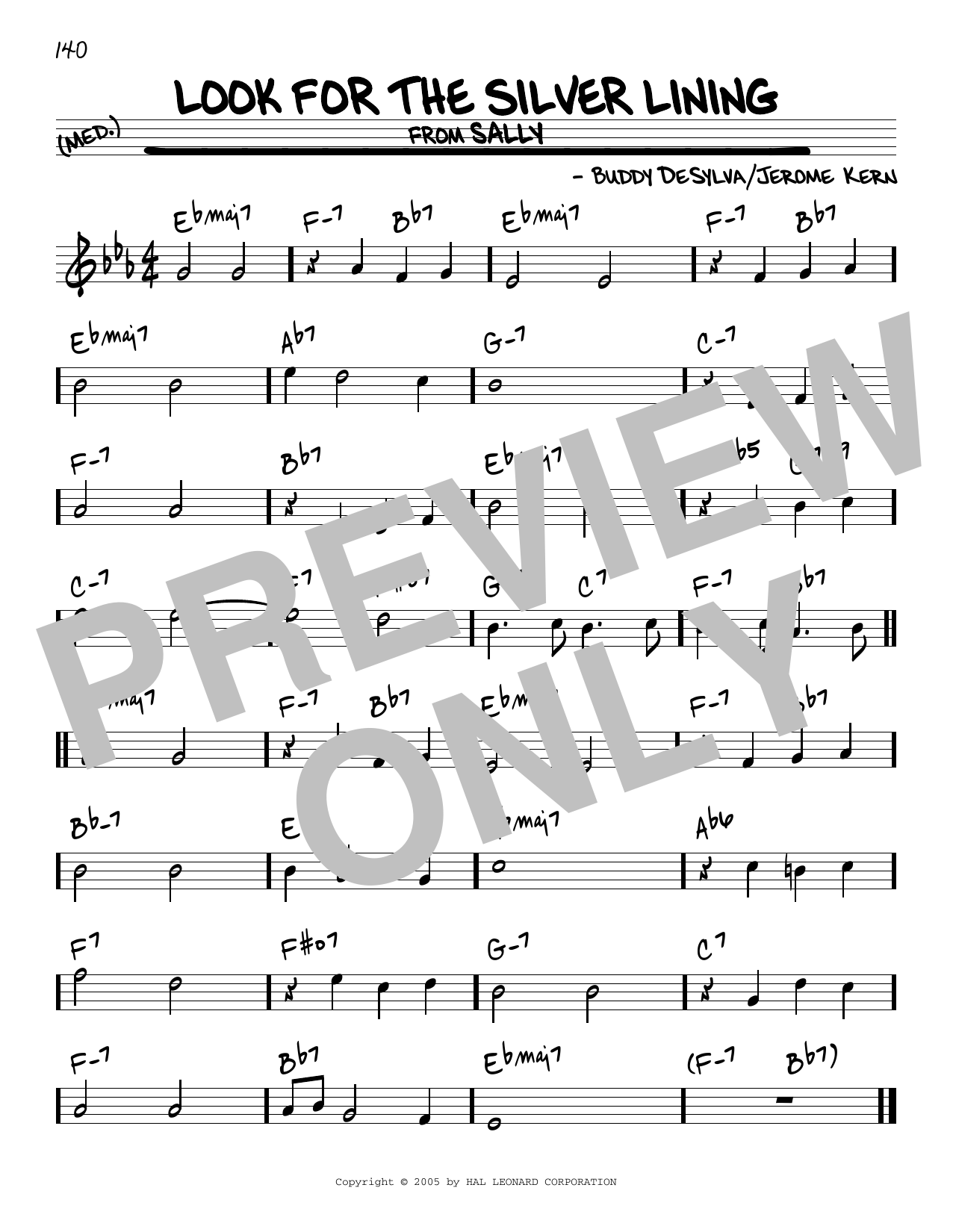 Download Buddy DeSylva Look For The Silver Lining Sheet Music