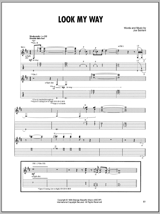 Download Joe Satriani Look My Way Sheet Music