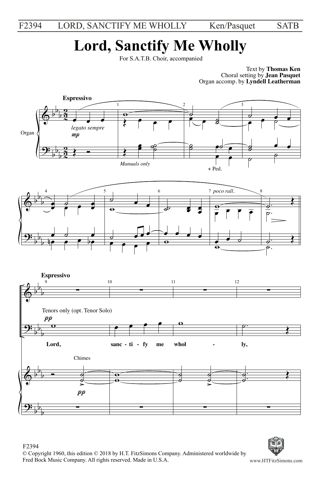 Download Jean Pasquet Lord, Sanctify Me Wholly Sheet Music