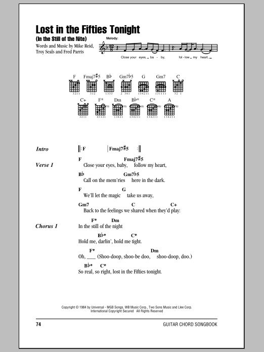 Download Ronnie Milsap Lost In The Fifties Tonight (In The Sti Sheet Music
