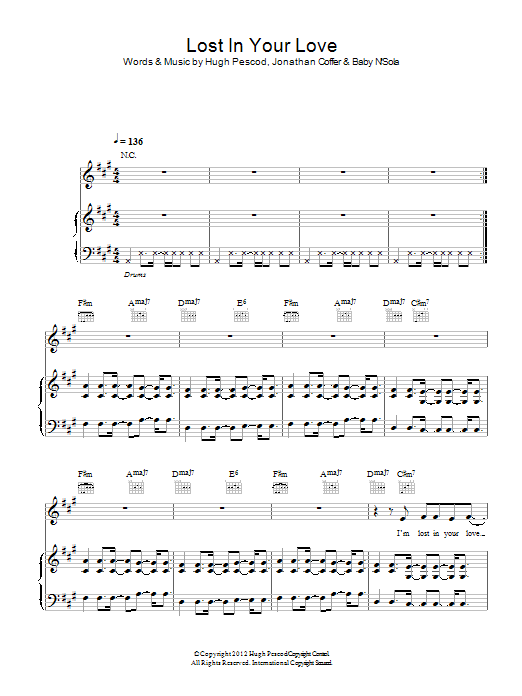 Download Redlight Lost In Your Love Sheet Music