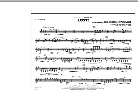 Download Michael Brown Lost! - Bb Clarinet Sheet Music