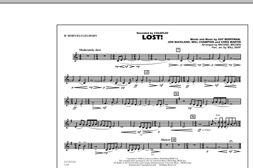 Download Michael Brown Lost! - Bb Horn/Flugelhorn Sheet Music