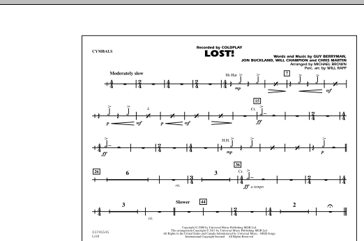 Download Michael Brown Lost! - Cymbals Sheet Music